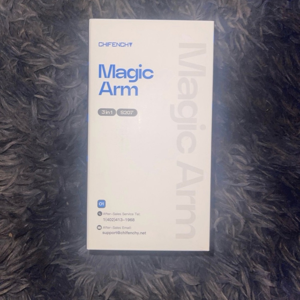 Chifenchy Magic Arm Phone Stand w| Speaker & Alarm Clock - BNWT
